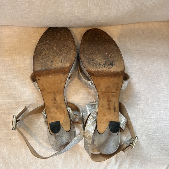 Michael Kors silver metallic heels - Picture 3 of 4